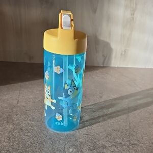 Zak Designs Blue and Yellow Kids Water Bottle